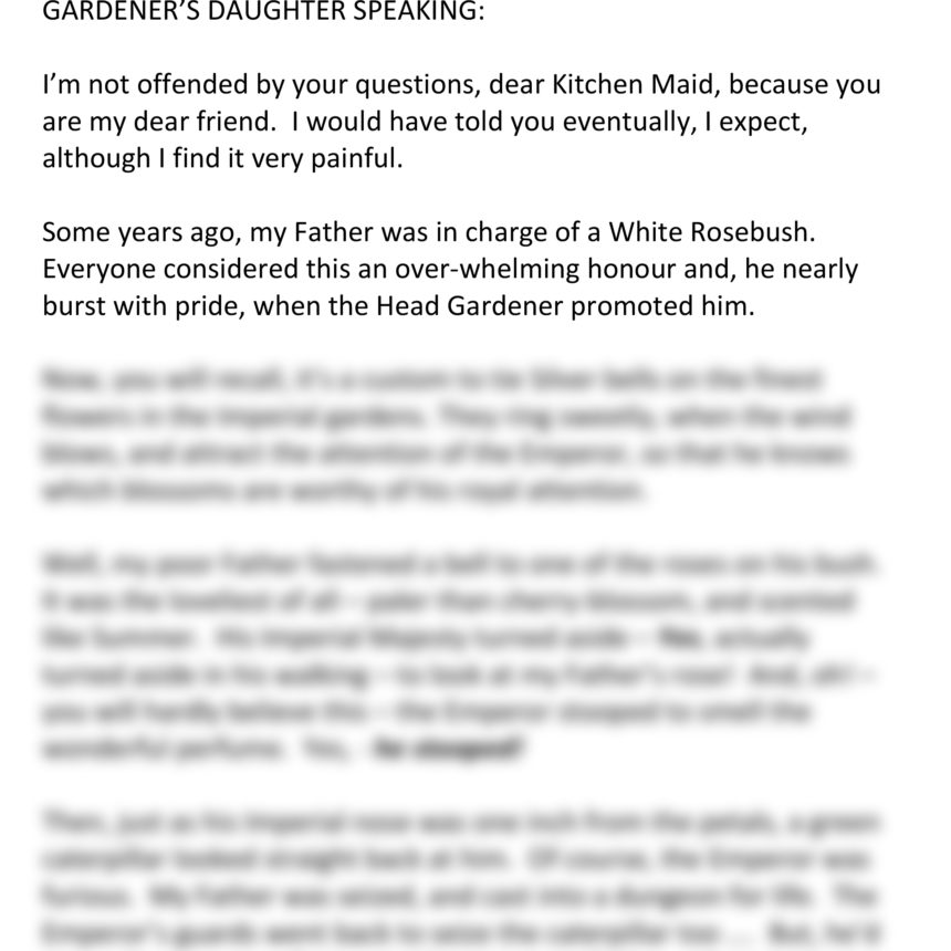 The Nightingale (Gardener's Daughter Speaking)